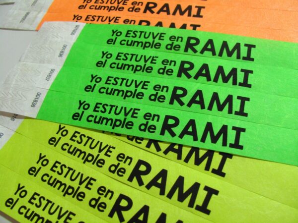Brazaletes para eventos personalizados - Imagen 2