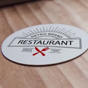 Posa vasos de cartón para restaurantes