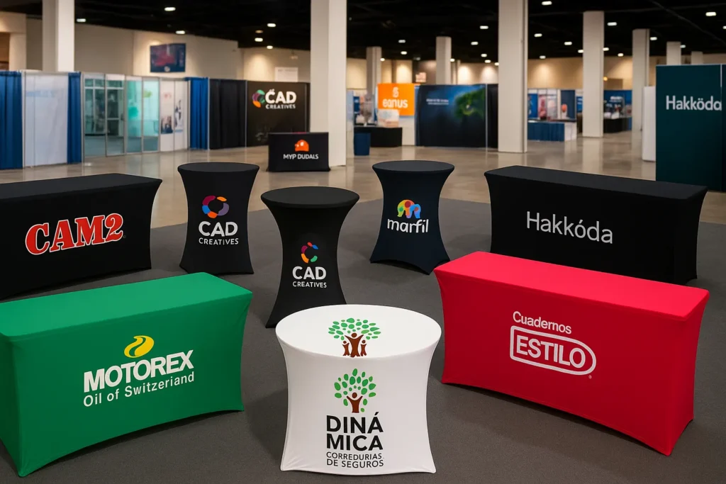 Cómo los manteles publicitarios refuerzan tu marca en eventos y puntos de venta