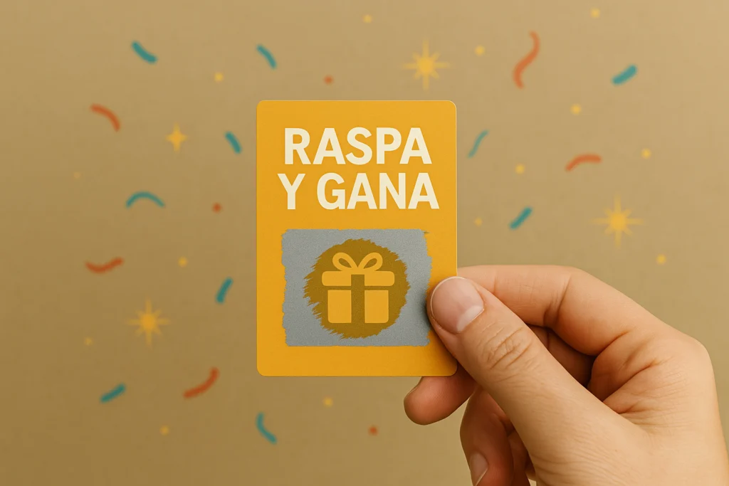 tarjetas raspables personalizadas