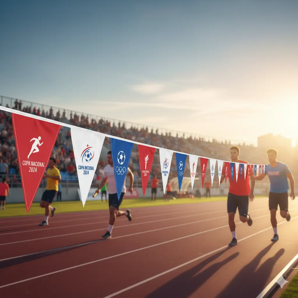 Banderines Publicitarios personalizados para actividades deportivas
