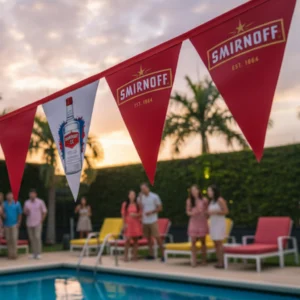 Banderines Personalizados y Publicitarios para Fiestas y actividades nocturnas