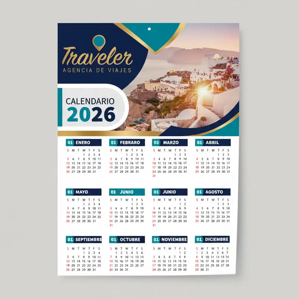 almanaque personalizado 2026 linea economica