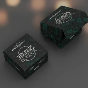 cajas de hamburguesas tipo plato impresion personalizada costa rica