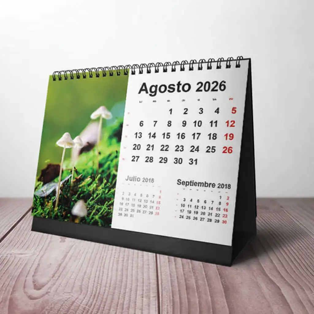 Calendario 2026 de Escritorio personalizado para empresas