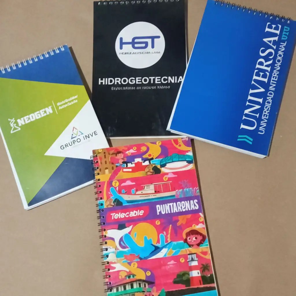 Confección de libretas personalizadas para empresas en costa rica