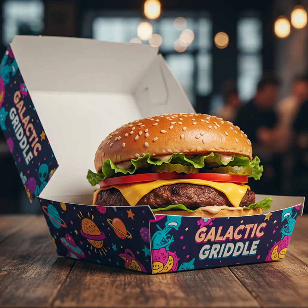 Impresion de cajas de carton para hamburguesas en costa rica