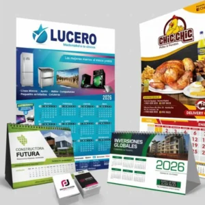 Tipos de calendarios 2026 personalizados para empresas