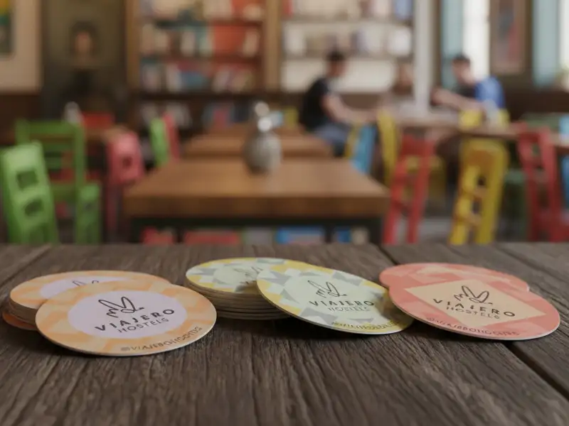 Donde Imprimir Posavasos full color en cartón absorbente