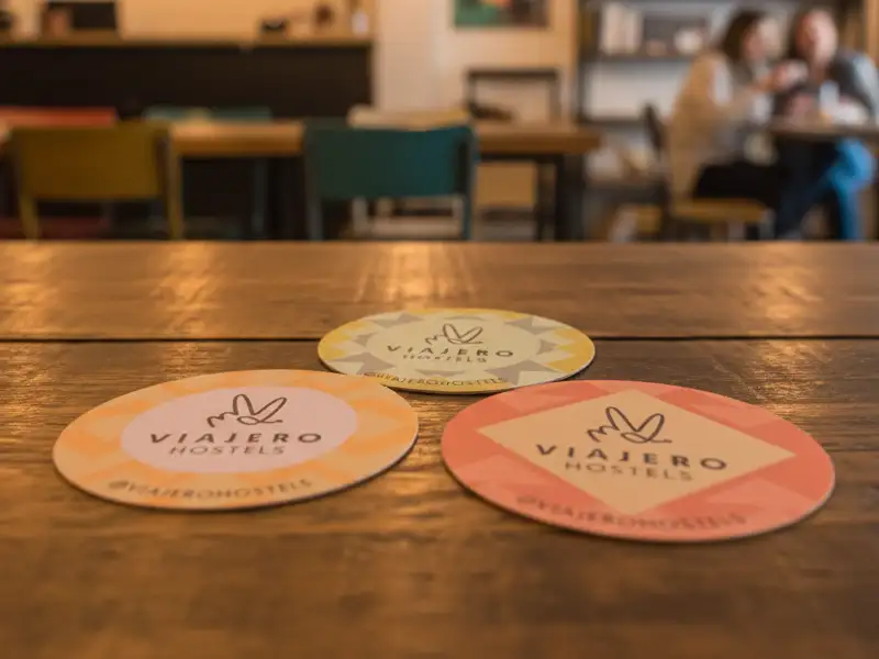 Posavasos full color en cartón absorbente Cota Rica